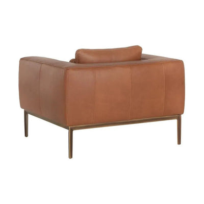 Burr Leather Armchair - LOOMLAN - SUNPAN - Club Chairs