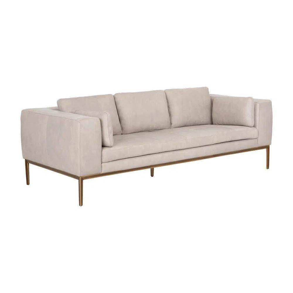 Burr Leather Sofa - LOOMLAN - SUNPAN - Sofas & Loveseats