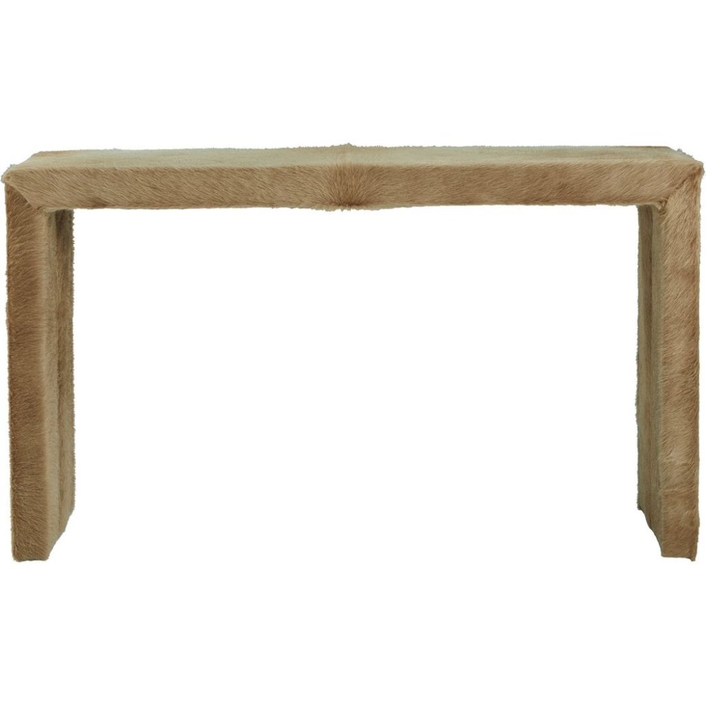 Butler II Hair On Hide Camel Stylish Console Table - LOOMLAN - Console Tables