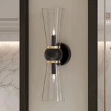 Byford Modern Glow Bath 2 - Light Wall Sconce - LOOMLAN - Currey & Co - Wall Sconces
