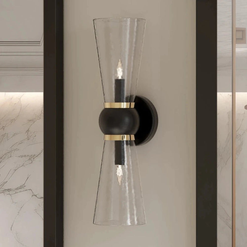 Byford Modern Glow Bath 2 - Light Wall Sconce - LOOMLAN - Currey & Co - Wall Sconces