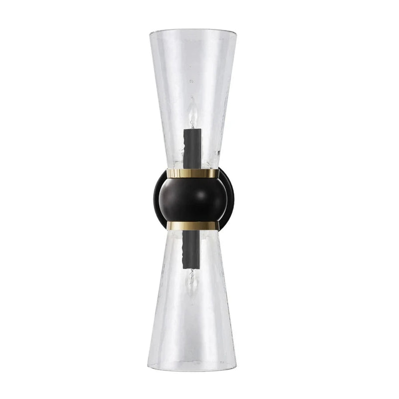 Byford Modern Glow Bath 2 - Light Wall Sconce - LOOMLAN - Currey & Co - Wall Sconces