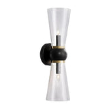 Byford Modern Glow Bath 2 - Light Wall Sconce - LOOMLAN - Currey & Co - Wall Sconces