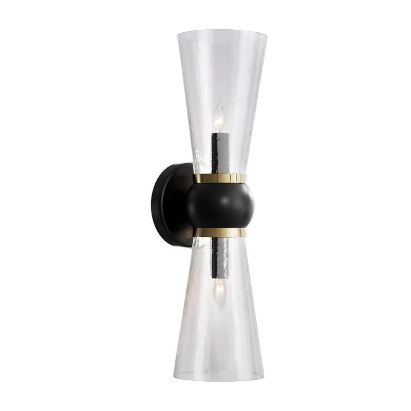 Byford Modern Glow Bath 2 - Light Wall Sconce - LOOMLAN - Currey & Co - Wall Sconces