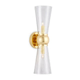 Byford Modern Glow Bath 2 - Light Wall Sconce - LOOMLAN - Currey & Co - Wall Sconces