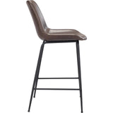 Byron Counter Chair Brown - LOOMLAN - Zuo Modern - Counter Stools