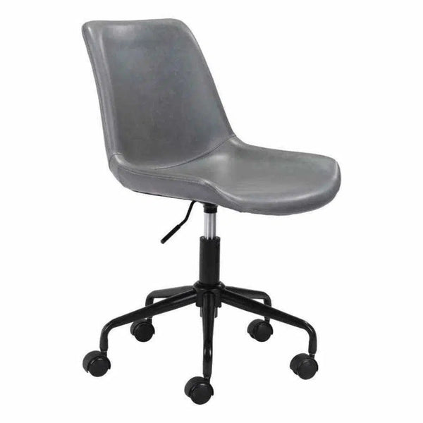 Byron Office Chair Gray - LOOMLAN - Zuo Modern - Office Chairs