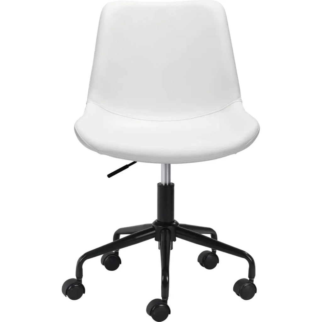 Byron Office Chair White - LOOMLAN - Zuo Modern - Office Chairs