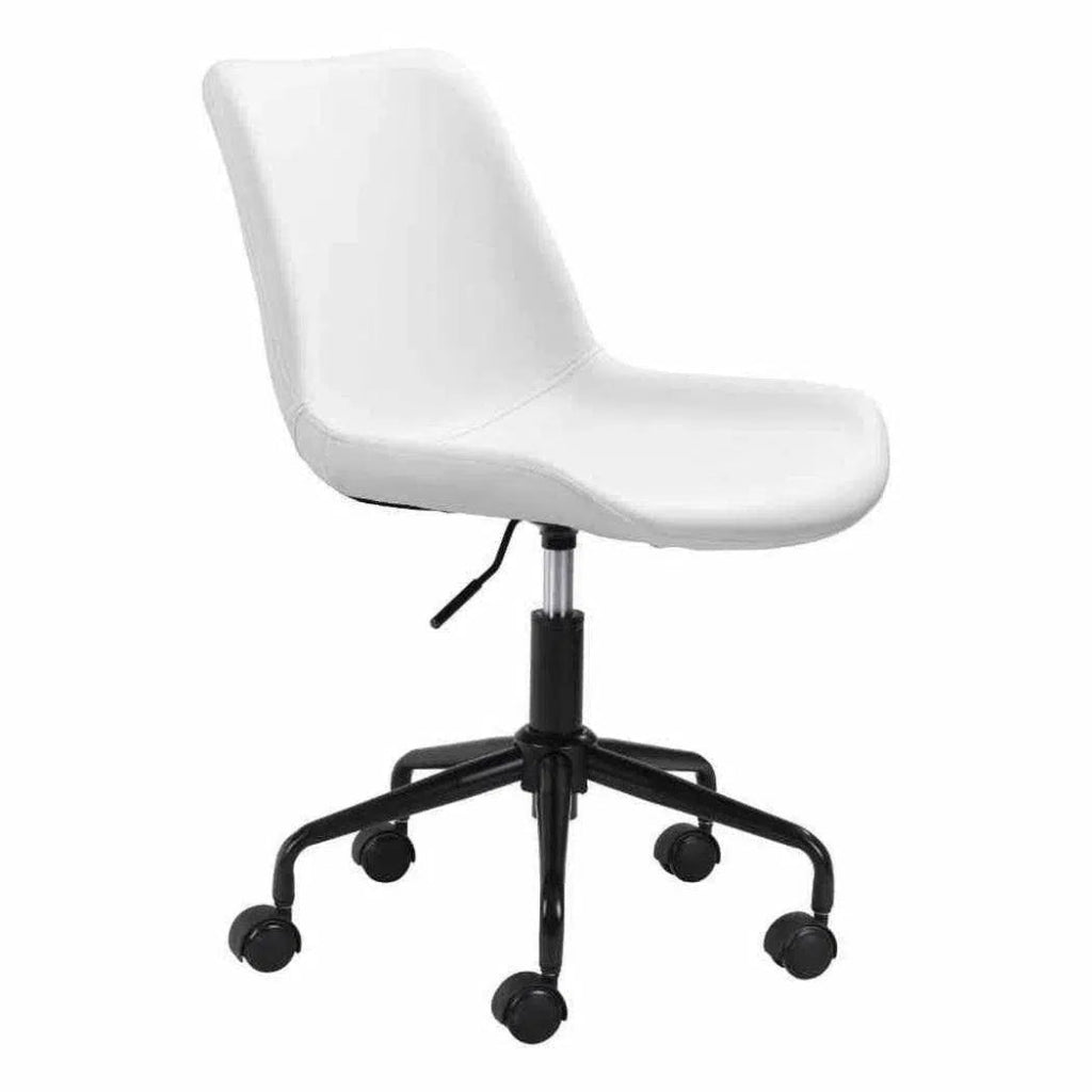 Byron Office Chair White - LOOMLAN - Zuo Modern - Office Chairs