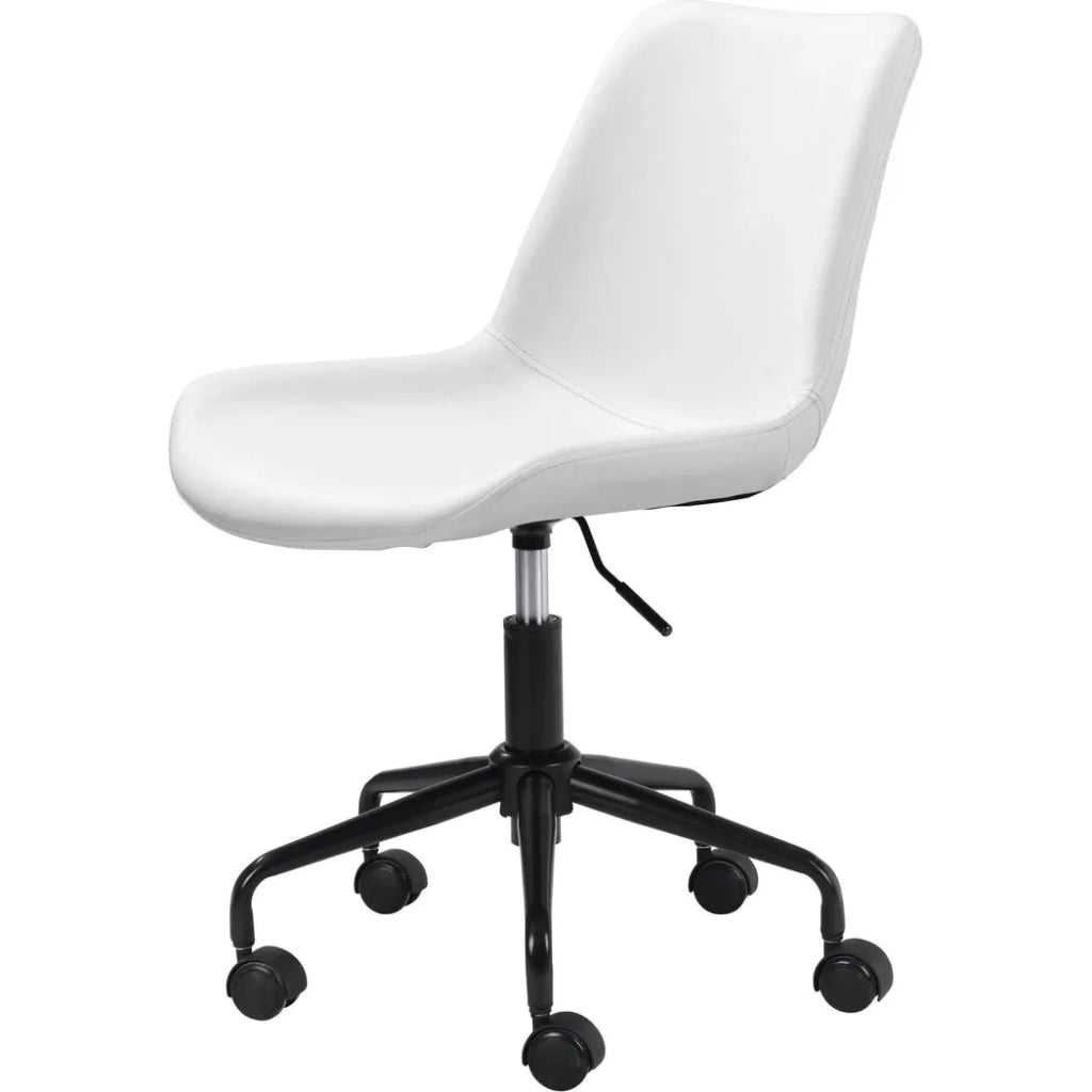 Byron Office Chair White - LOOMLAN - Zuo Modern - Office Chairs