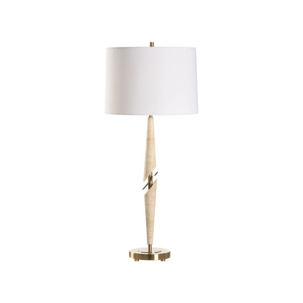 Harwich Natural Organic Travertine Table Lamp