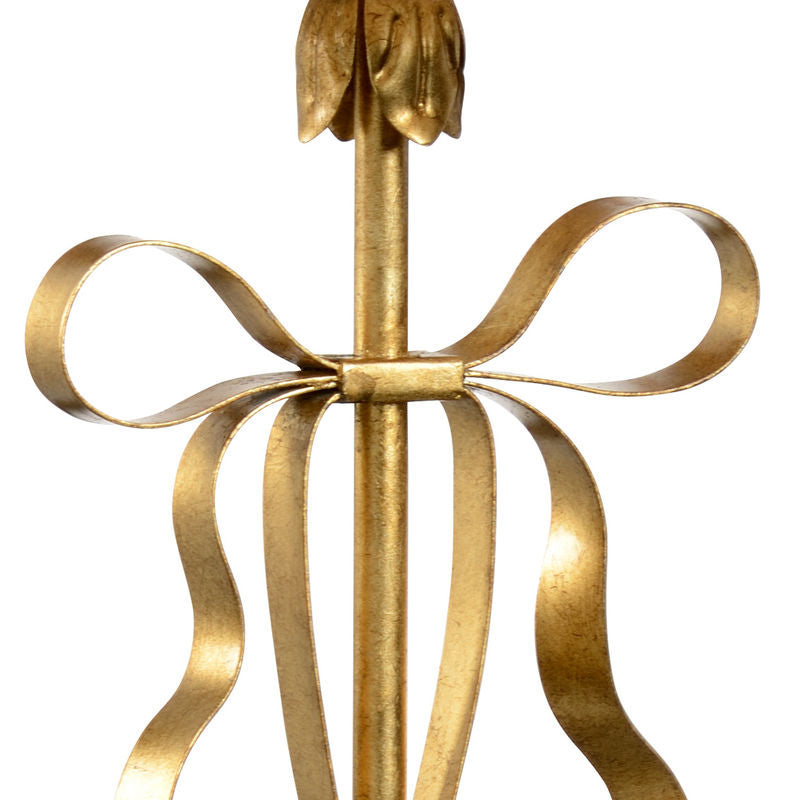 Bow Iron Made Classic Ribbon Design Table Lamp