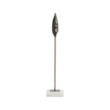 Fletcher Bronze Arrowhead On Marble Sculpture