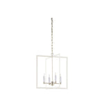 Bayberry Hanging Clean White Finish Chandelier