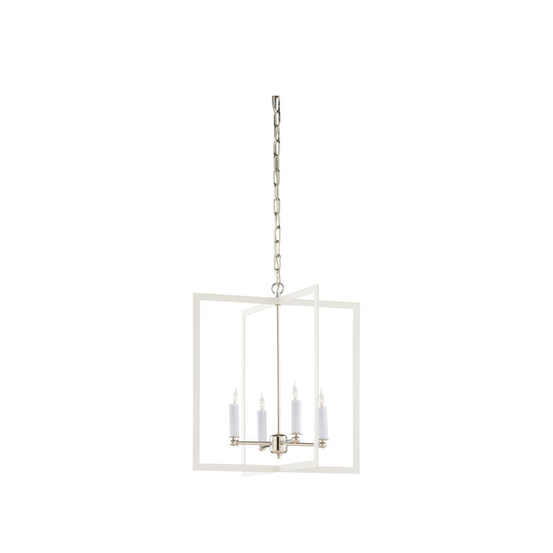 Bayberry Hanging Clean White Finish Chandelier