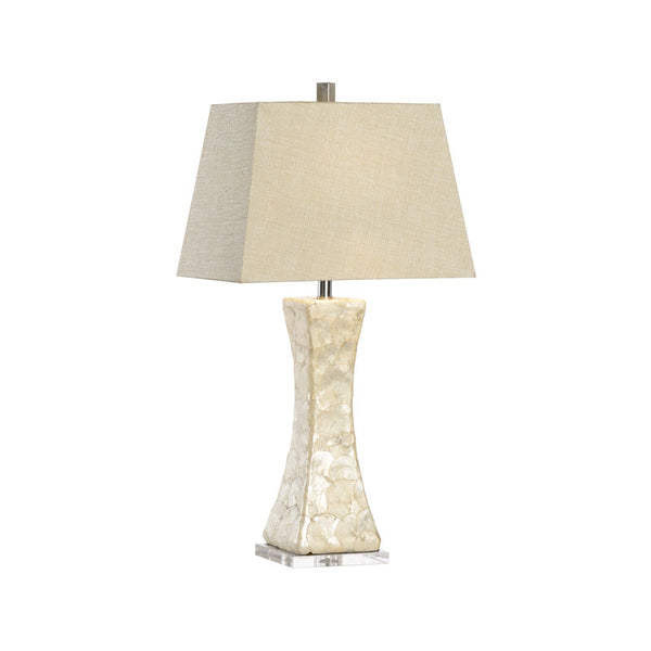 Bruce Faux Penshell Acrylic Base Table Lamp