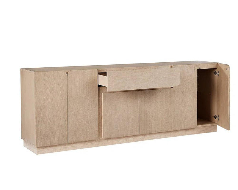 Arezza Sideboard Solid Oak Wood With Adjustable Shelving