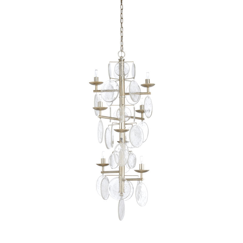 Liza Silver Leaf Vintage Inspired Chandelier