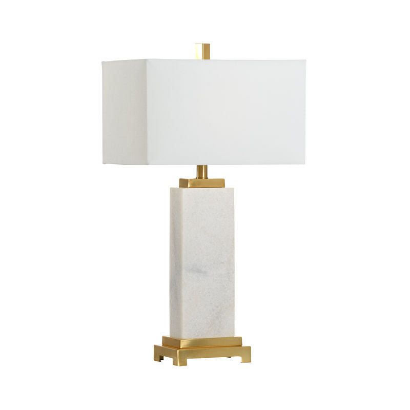 Kennedy Rectangular Modern Marble Table Lamp