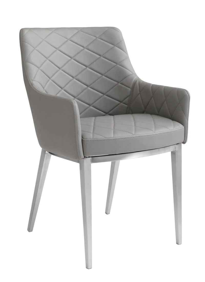 Chase Leather Upholstered Dining Armchair