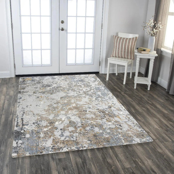 Cade Abstract Blue Large Area Rugs For Living Room - LOOMLAN - LOOMLAN - Area Rugs