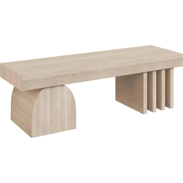 Cadence Bench Solid Light Wash Finish - LOOMLAN - SUNPAN - Bedroom Benches
