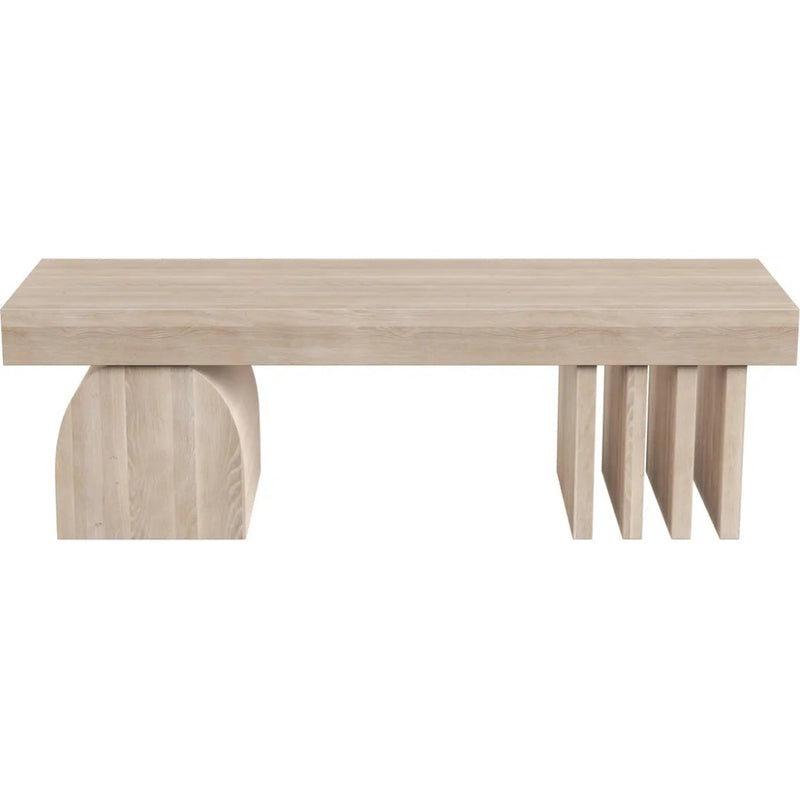 Cadence Bench Solid Light Wash Finish - LOOMLAN - SUNPAN - Bedroom Benches