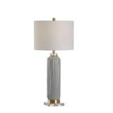 Samuel Glazed Fluted Ceramic Table Lamp