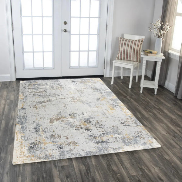 Caer Abstract Blue Large Area Rugs For Living Room - LOOMLAN - LOOMLAN - Area Rugs