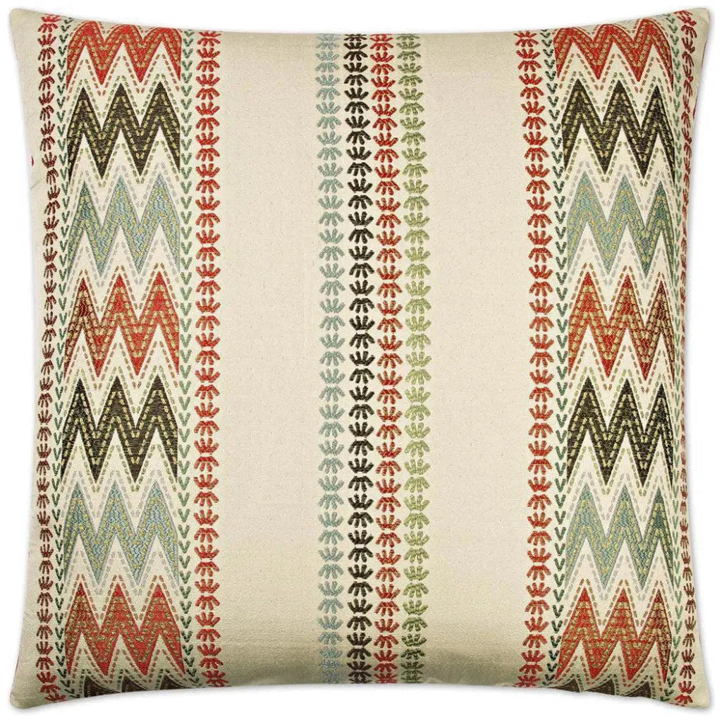 Caftan Multi Color Throw Pillow With Insert - LOOMLAN - Throw Pillows