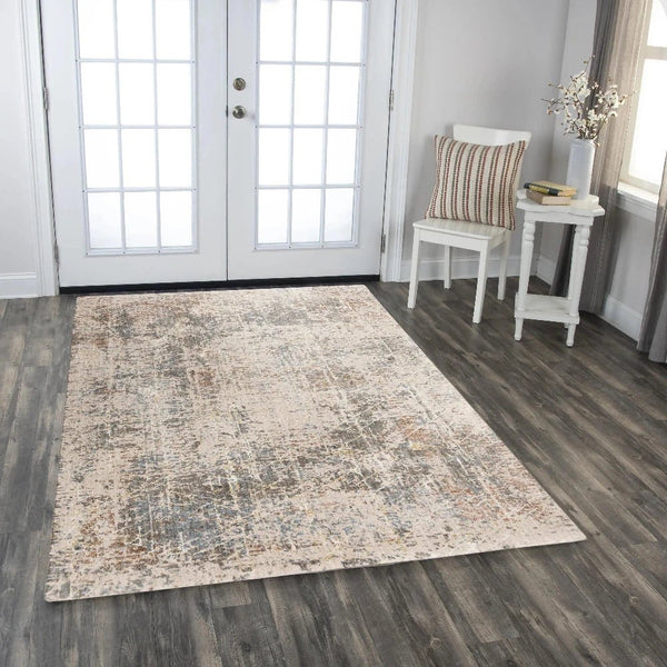 Cage Abstract Beige/ Multi Large Area Rugs - LOOMLAN - LOOMLAN - Area Rugs