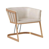 Caily Leather Lounge Chair - LOOMLAN - SUNPAN - Club Chairs