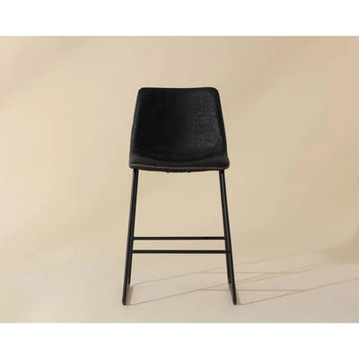 Cal Leather Counter Stool 2PC - LOOMLAN - SUNPAN - Counter Stools