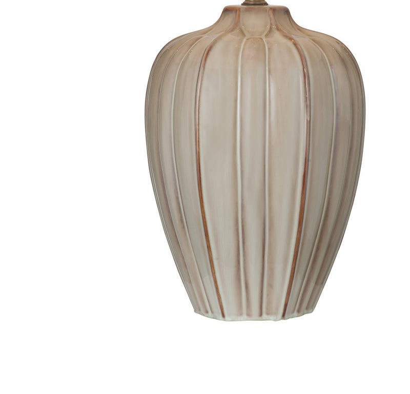 Camilo Beige Ceramic Base Table Lamp - LOOMLAN - Bassett Mirror - Table Lamps