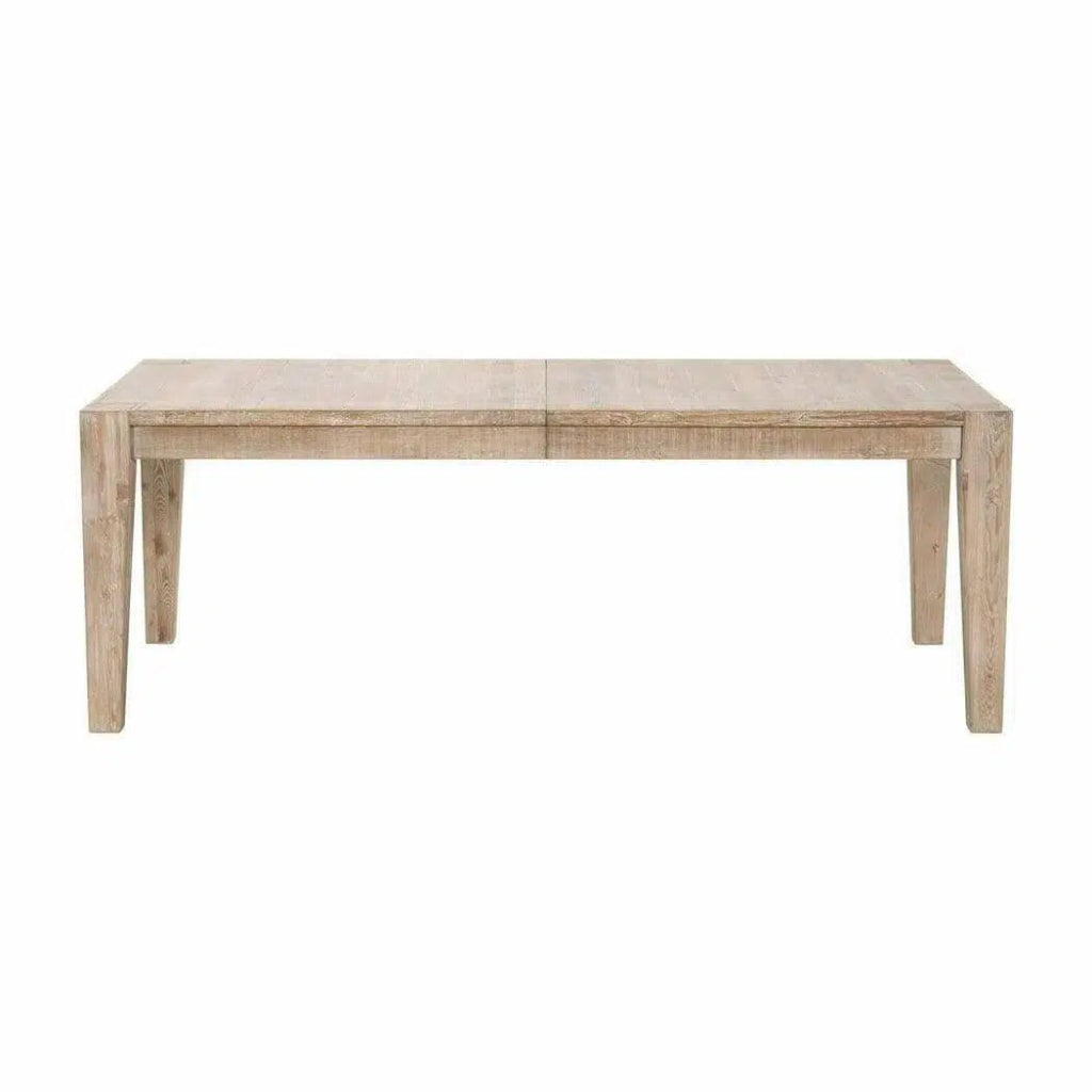 Canal Reclaimed Wood Extendable Dining Table Gold Inlay - LOOMLAN - Essentials For Living - Dining Tables