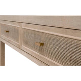 Cane 2 - Drawer Entry Console Wood & Cane - LOOMLAN - Essentials For Living - Console Tables