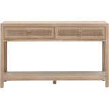 Cane 2 - Drawer Entry Console Wood & Cane - LOOMLAN - Essentials For Living - Console Tables