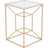 Canyon Side Table Gold - LOOMLAN - Zuo Modern - Side Tables