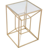 Canyon Side Table Gold - LOOMLAN - Zuo Modern - Side Tables