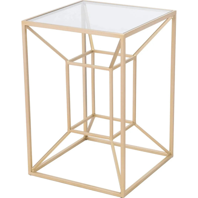 Canyon Side Table Gold - LOOMLAN - Zuo Modern - Side Tables