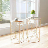 Canyon Side Table Gold - LOOMLAN - Zuo Modern - Side Tables