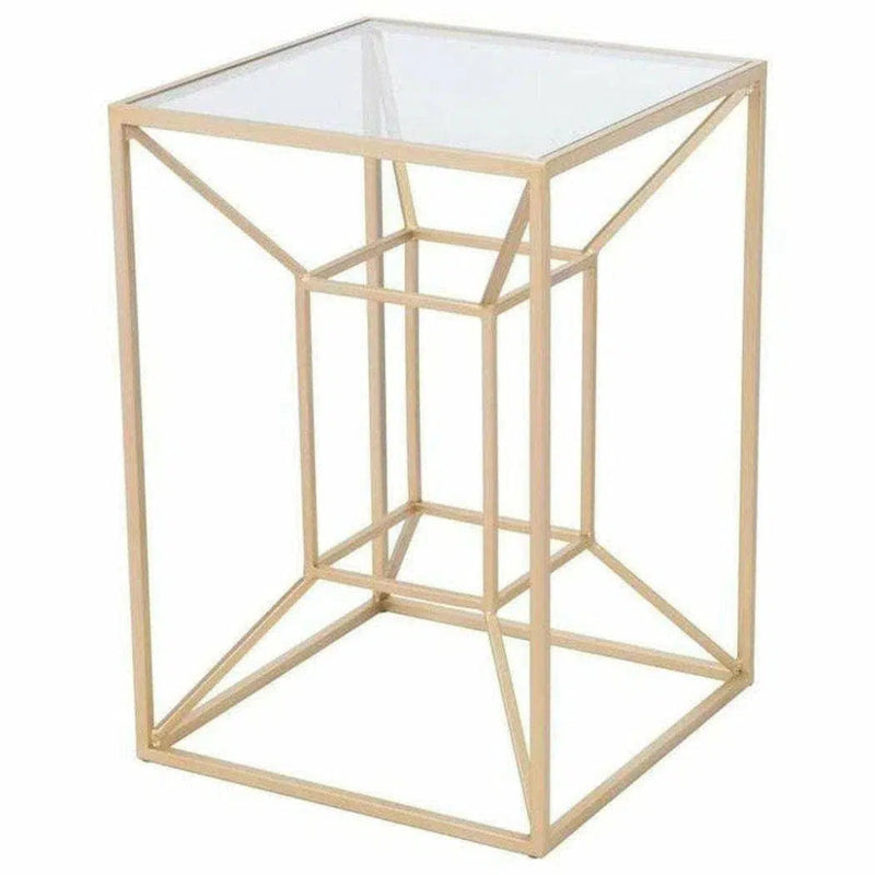 Canyon Side Table Gold - LOOMLAN - Zuo Modern - Side Tables