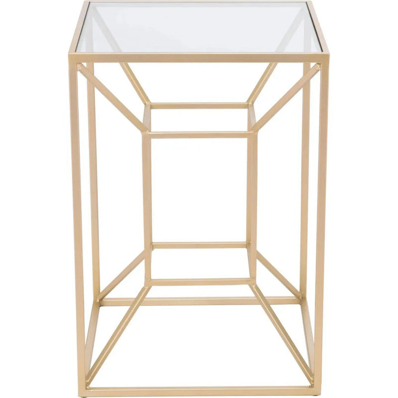 Canyon Side Table Gold - LOOMLAN - Zuo Modern - Side Tables