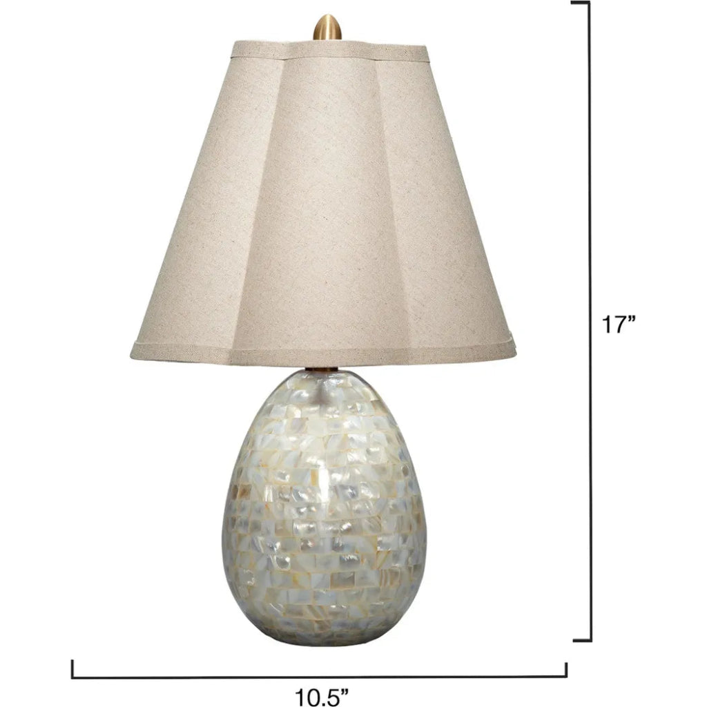 Capsule Mother Of Pearl Table Lamp By Jamie Young - LOOMLAN - Jamie Young - Table Lamps