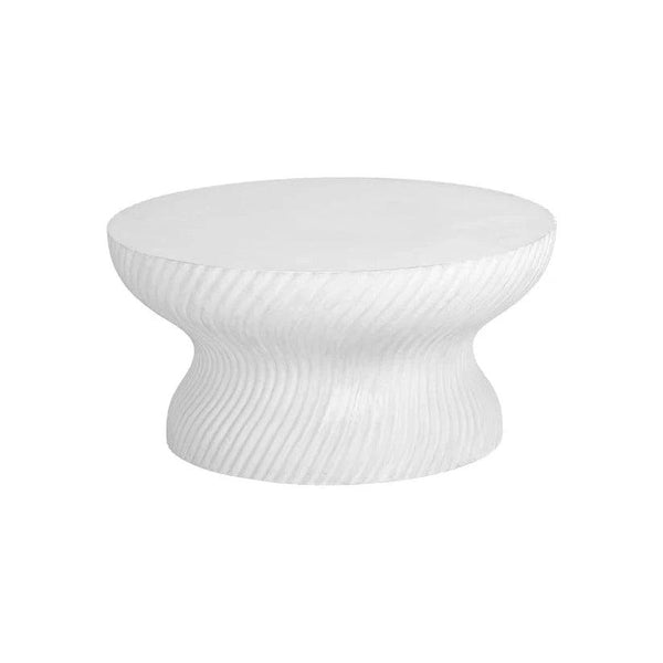 Cara Coffee Table White Concrete - LOOMLAN - SUNPAN - Outdoor Coffee Tables
