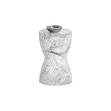 Cara Concrete Outdoor Round End Table - LOOMLAN - SUNPAN - Outdoor Side Tables