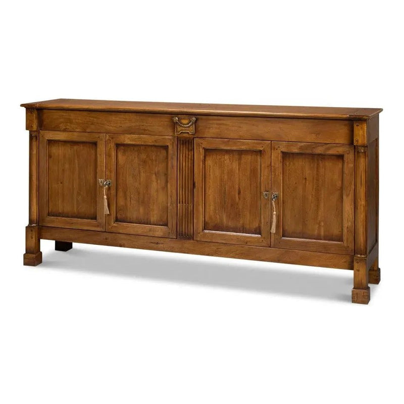 Caracole Credenza Fruitwood Cabinet for Living Room - LOOMLAN - Sarreid - Sideboards