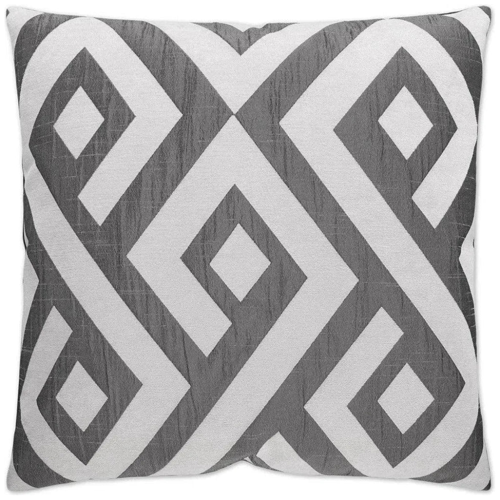 Carat Grey Throw Pillow With Insert - LOOMLAN - Throw Pillows