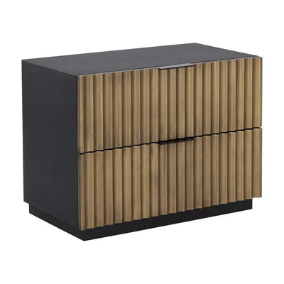 Carlin Wooden Bold Nightstand - LOOMLAN - SUNPAN - Nightstands