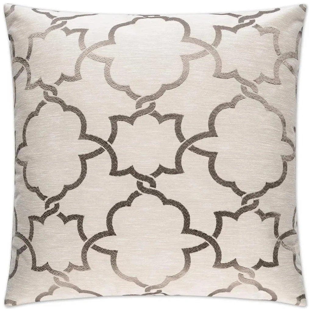 Carlton Taupe Throw Pillow With Insert - LOOMLAN - D.V. Kap - Throw Pillows